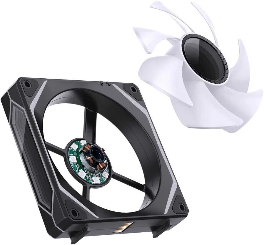 Jonsbo ZL-120B PWM ARGB korpuso ventiliatorius 3er Pack, – 120mm, juodos spalvos