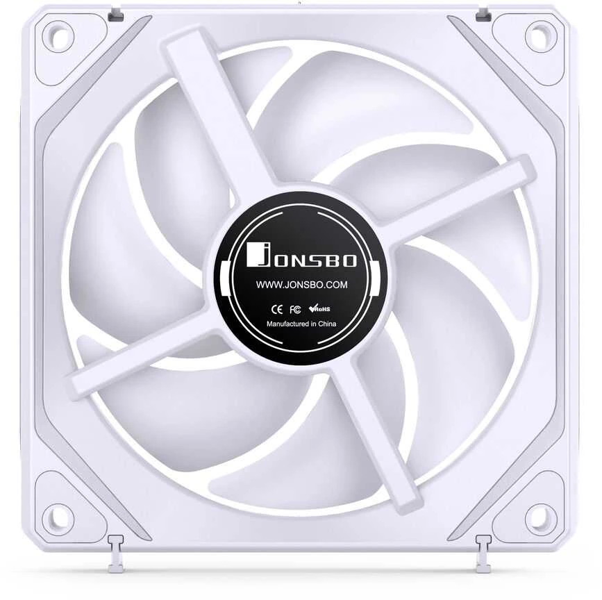 Jonsbo ZL-120WR korpuso ventiliatorius, Reverse Blade, PWM, ARGB – 120mm, baltos spalvos, 3-Pack