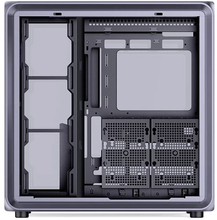 „Jonsplus BO400CG“ kompiuterio korpusas, vidutinio dydžio bokštas, ATX, grūdintas stiklas – „Gunmetal Pilkas“