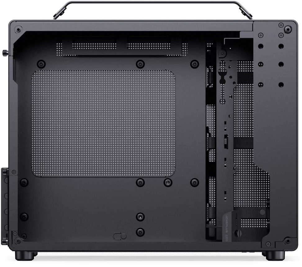 Jonsplus Z20 Micro-ATX kompiuterio korpusas, mit Tragegriff – juodos spalvos