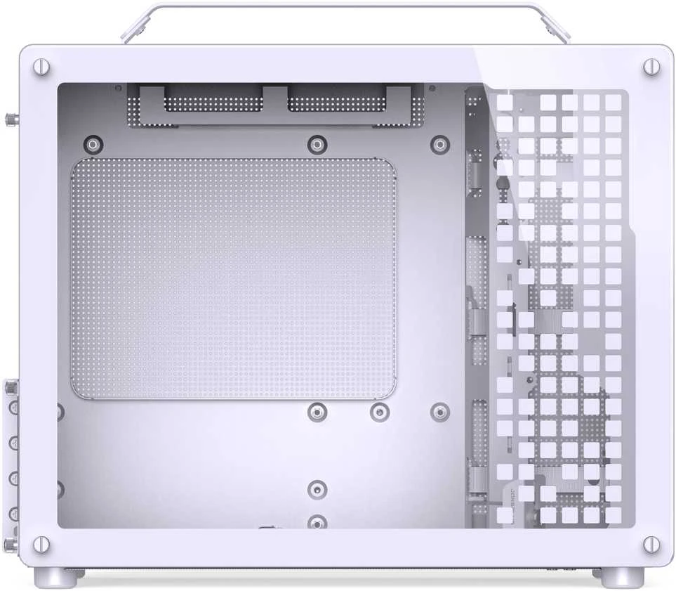 Jonsplus Z20 Micro-ATX kompiuterio korpusas, mit Tragegriff – baltos spalvos