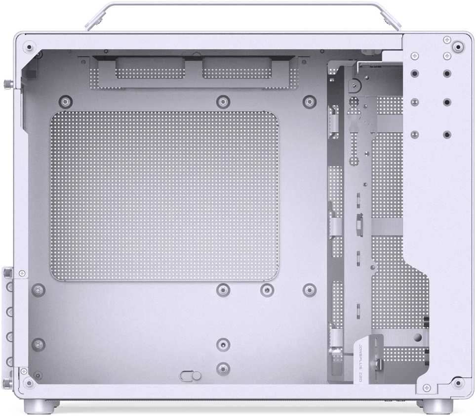 Jonsplus Z20 Micro-ATX kompiuterio korpusas, mit Tragegriff – baltos spalvos