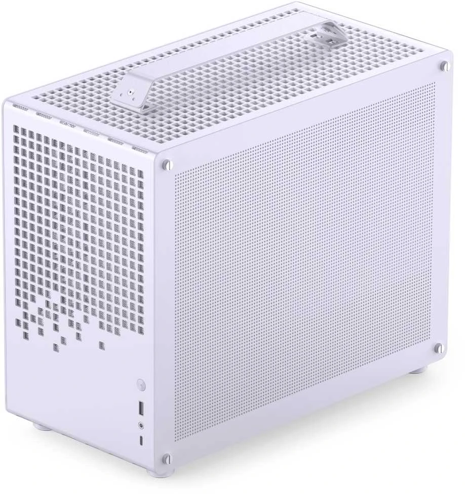 Jonsplus Z20 Micro-ATX kompiuterio korpusas, mit Tragegriff – baltos spalvos