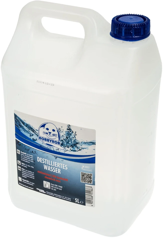 Kein Hersteller Distilled water (DIN 13060, DIN 43530 & EN 285) – 5 litres