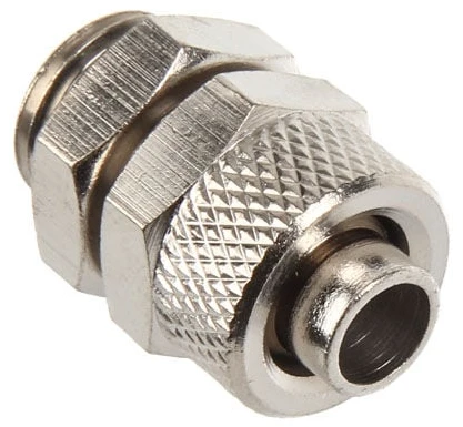 Kein Hersteller Gamintojo jungtis tiesi G1/4 colio į 10/8 mm sidabrinį blizgantį
