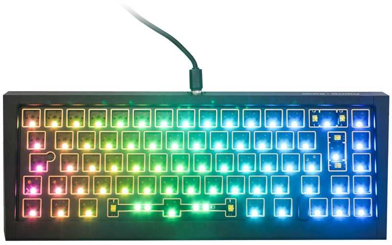 Ducky Outlaw 65 žaidimų klaviatūra, Barebone – juodas ISO išdėstymas