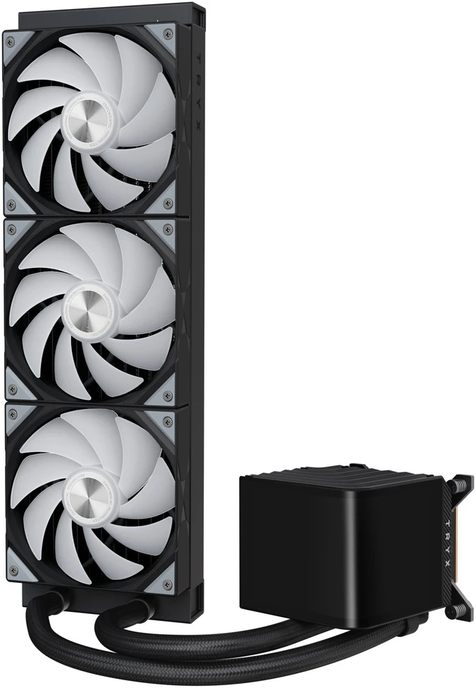 Lian Li O11 Vision Compact + TRYX PANORAMA ARGB Complete Vanduo Cooling - juodas, 360mm