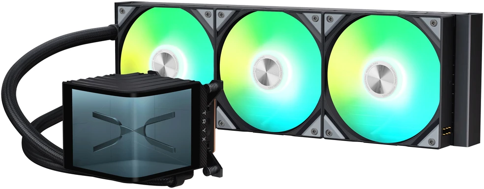 Lian Li O11 Vision Compact + TRYX PANORAMA ARGB Complete Vanduo Cooling - juodas, 360mm
