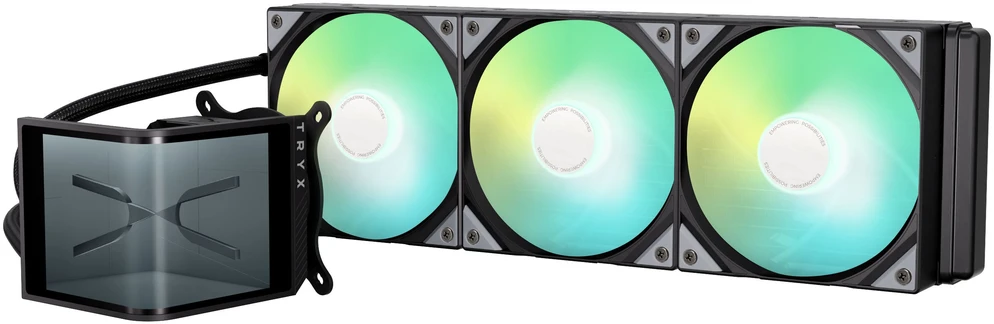 Lian Li O11D EVO RGB + TRYX PANORAMA SE ARGB Complete Vanduo Cooling - juodas, 360mm