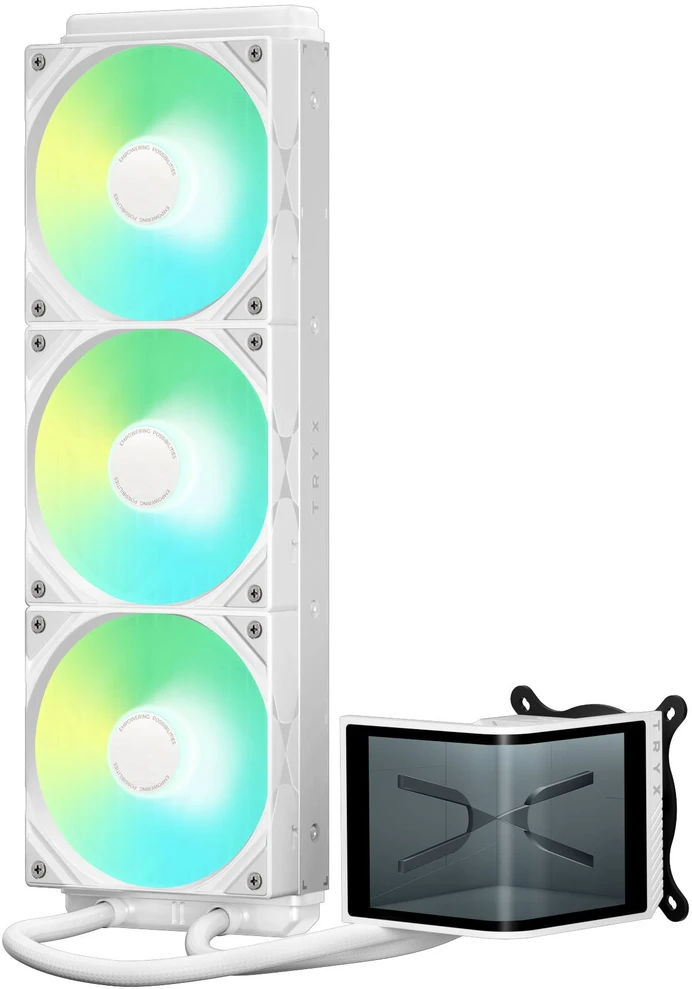Lian Li O11D EVO RGB + TRYX PANORAMA SE ARGB Complete Vanduo Cooling - baltas, 360mm