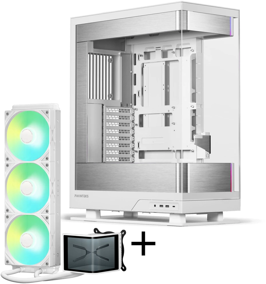 PHANTEKS Evolv X2 + TRYX PANORAMA SE ARGB Complete Vanduo Cooling - baltas, 360mm