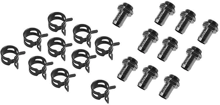 King Kits Wasseranschluss-Set 10mm Fitting - juodas