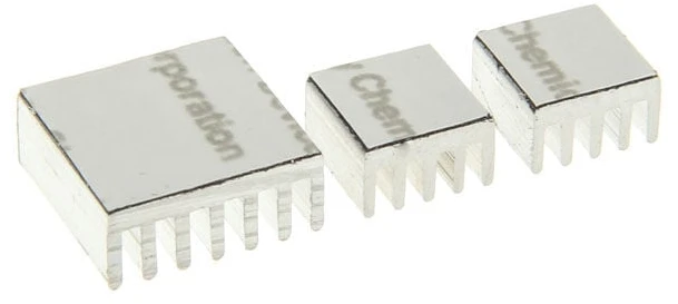 King Mod Service Raspberry Pi radiatorių rinkinys – sidabro spalvos