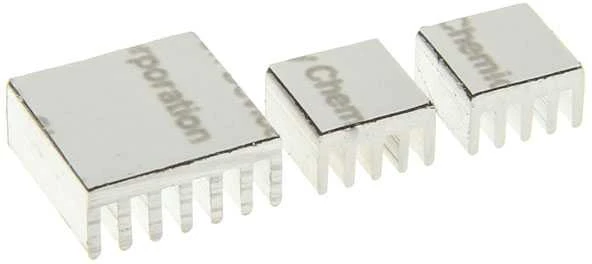 King Mod Service Raspberry Pi radiatorių rinkinys – sidabro spalvos