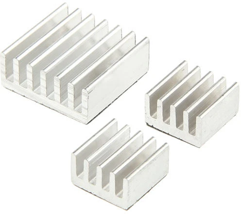 King Mod Service Raspberry Pi radiatorių rinkinys – sidabro spalvos