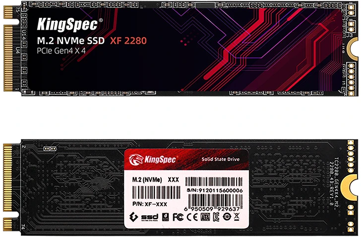KingSpec XF-1000 SSD, PCIe 4.0 M.2 Type 2280 - 1 TB
