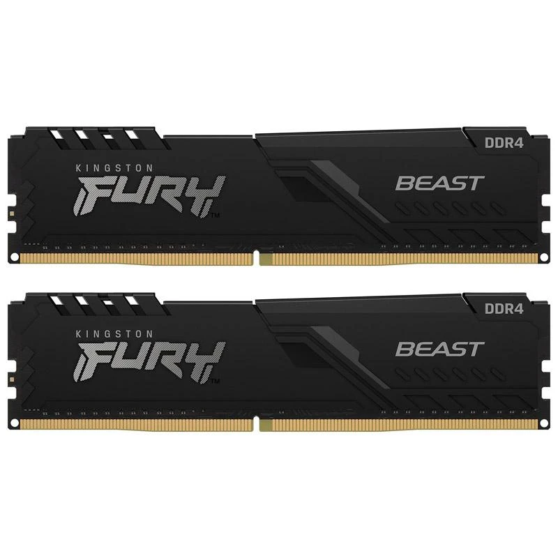 RAM Kingston KF436C18BBK2/64 64GB 3600MHz DDR4 CL18 DIMM (Kit of 2) FURY Beast Juodas | Kingstonas