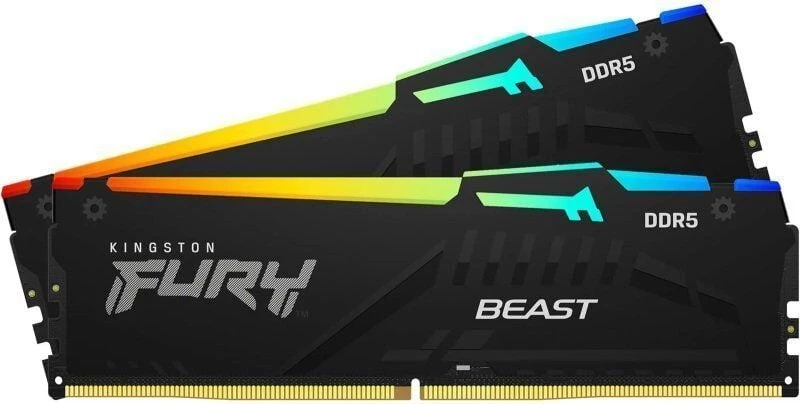 RAM KINGSTON 32GB 6000MT/S DDR5 CL30 DIMM (KIT OF 2) FURY BEAST RGB EXPO