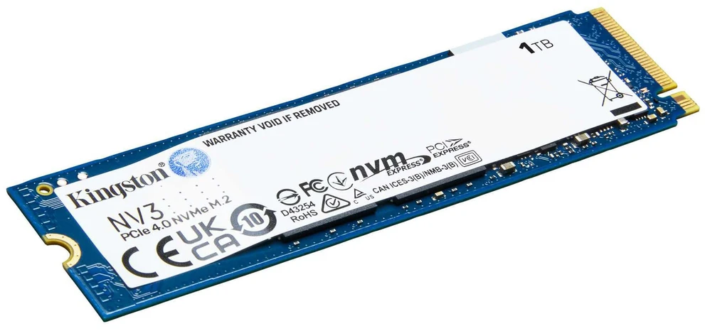 KINGSTON 1000GB NV3 M.2 2280 PCIe 4.0 NVMe SSD