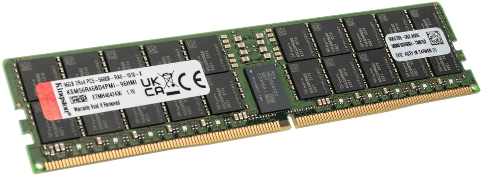 RAM „Kingston KSM56R46BD4PMI-96HMI“ 96 GB 5600 MT/s DDR5 ECC Reg CL46 DIMM 2Rx4 „Hynix M Renesas“ | „Kingston“