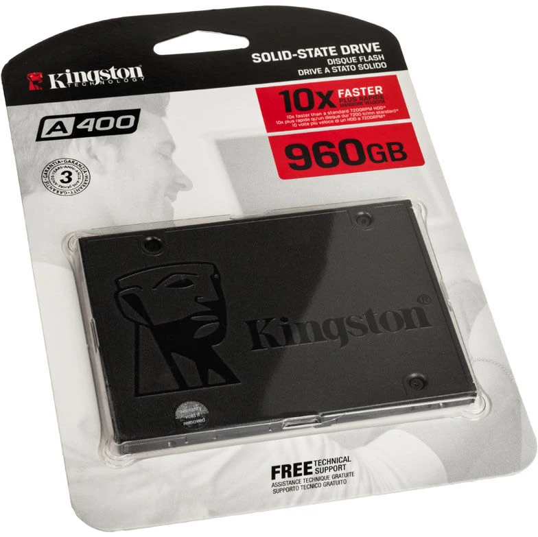 Kietasis diskas SSD KINGSTON A400/960GB/SATA 3.0/TLC/SA400S37/960G