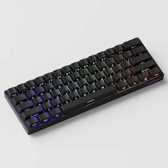 Laidinė klaviatūra Akko MonsGeek FUN60 Pro Gaming, USB-C, RGB, magnetiniai perjungikliai, ANSI (US), Juodos spalvos