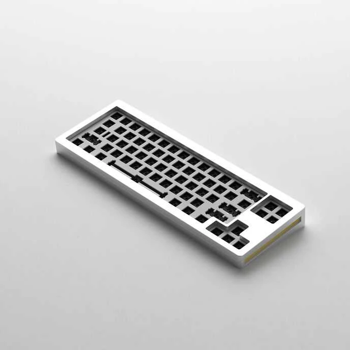 Akko MonsGeek M7 VIA Barebone Žaidimų klaviatūra, 65%, Hot-Swappable, RGB, ANSI išdėstymas – sidabro spalvos