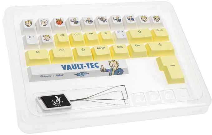 Klaviatūra Ducky Ducky x Fallout Keycap Set – 132 vnt, ANSI US išdėstymas