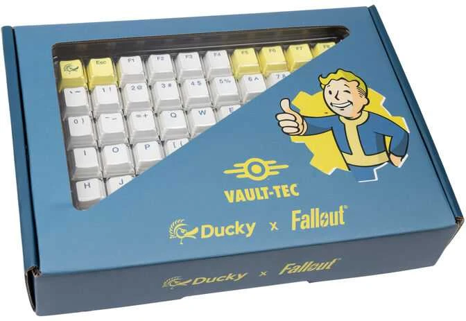 Klaviatūra Ducky Ducky x Fallout Keycap Set – 132 vnt, ANSI US išdėstymas