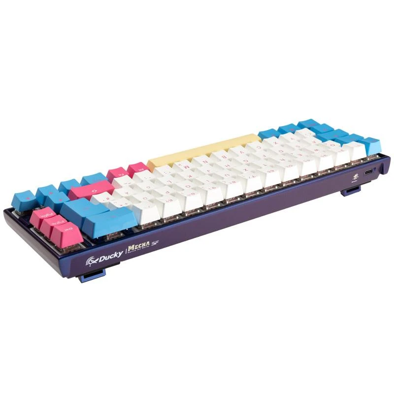 Klaviatūra Ducky Mecha SF Limited Dawn Edition, RGB LED - MX Speed Sidabrinis