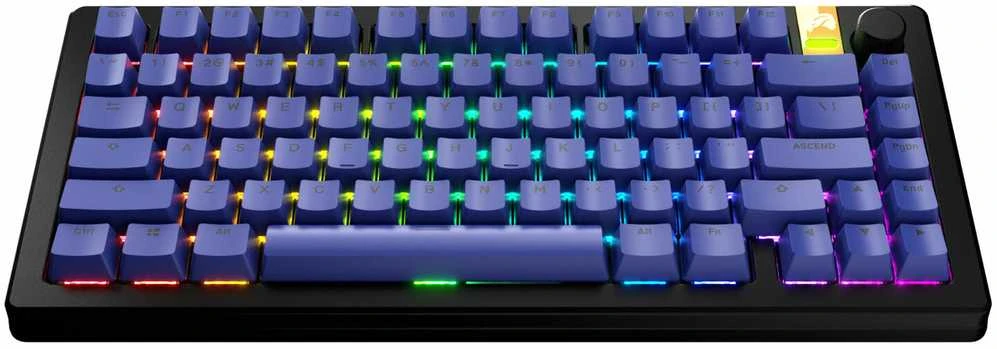 Klaviatūra Glorious GPBT Basics Keycaps, ANSI išdėstymas US, PBT, Dye-Sub – Mana Mėlyna