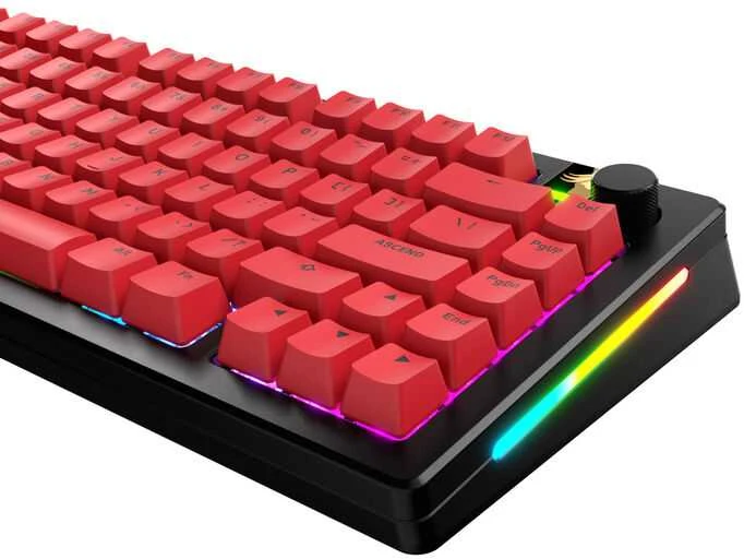 Klaviatūra Glorious GPBT Basics Keycaps, ANSI išdėstymas US, PBT, Dye-Sub – Revive Raudona