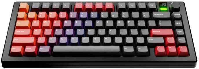Klaviatūra Glorious GPBT Gradient Keycaps, ANSI išdėstymas US, PBT, Dye-Sub – Celestial Fire