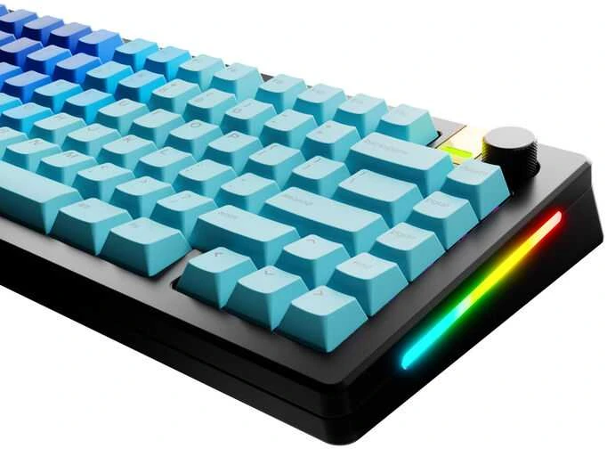 Klaviatūra Glorious GPBT Gradient Keycaps, ANSI išdėstymas US, PBT, Dye-Sub – Ocean