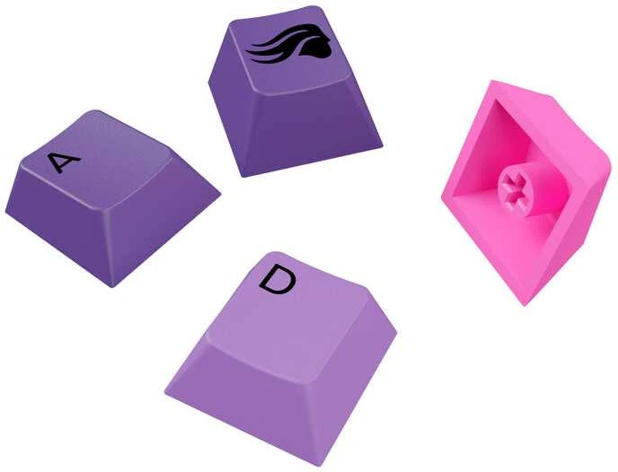 Klaviatūra Glorious GPBT Gradient Keycaps, ANSI išdėstymas US, PBT, Dye-Sub – Nebula