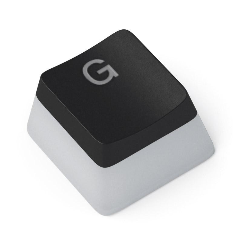 Klaviatūra Glorious Aura Keycaps - 145 Keycaps, US išdėstymas, juodos spalvos