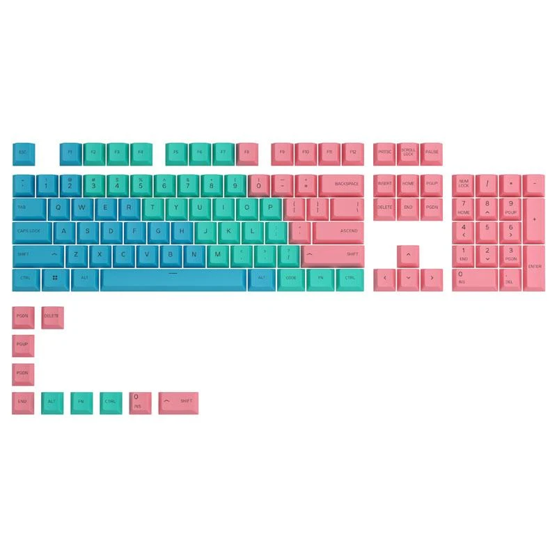 Klaviatūra „Glorious PC Gaming Race GPBT Keycops“ – pastelinės spalvos, 114 vnt. ANSI