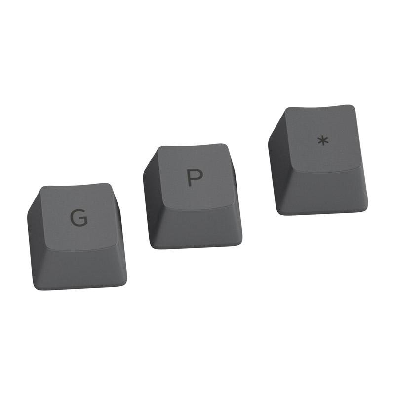 Klaviatūra Glorious GPBT Keycaps – 115 PBT Tastenkappen, ISO, ES-išdėstymas, Juodas Ash