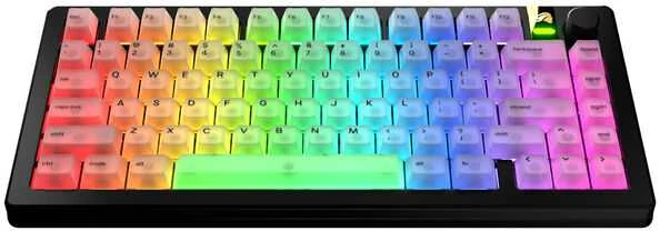 Klaviatūra Glorious Polychroma V2 Keycaps, ANSI išdėstymas (US), Polycarbonat, UV-Print – skaidrūs