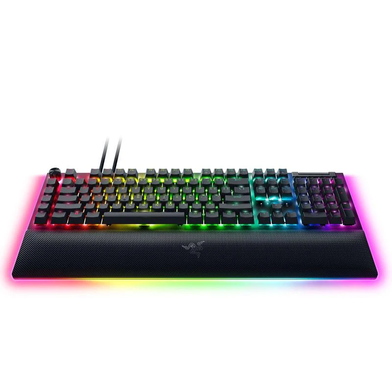 Razer BlackWidow V4 Pro Klaviatūra žaidimams, Žalias Switch, USB, DE išdėstymas