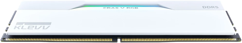RAM KLEVV CRAS V RGB DDR5-6000 operatyvioji atmintis, CL30, XMP 3.0 ir EXPO – 64 GB dviejų modulių rinkinys, balta