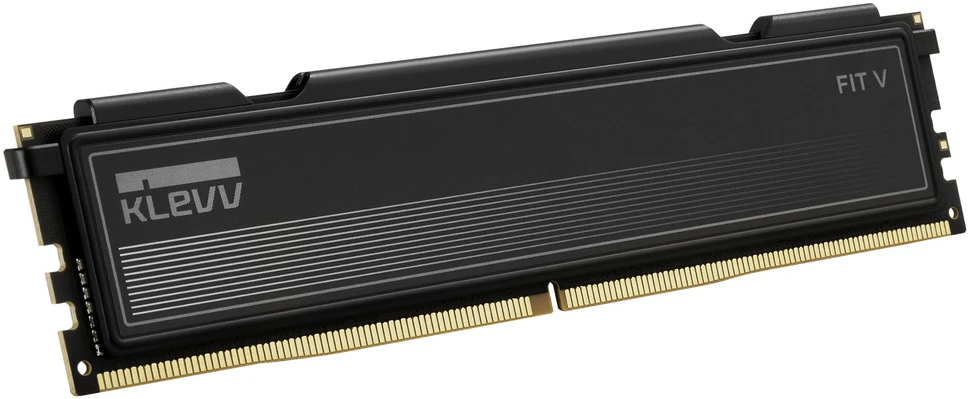 KLEVV FIT V DDR5-6400 RAM, CL30, XMP & EXPO - 32 GB Dual Kit, juodas
