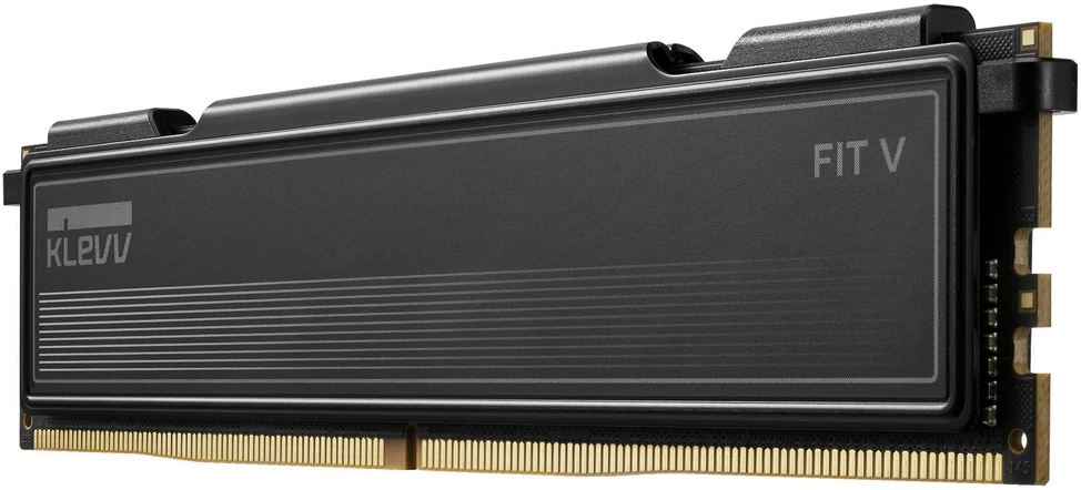KLEVV FIT V DDR5-6400 RAM, CL30, XMP & EXPO - 32 GB Dual Kit, juodas