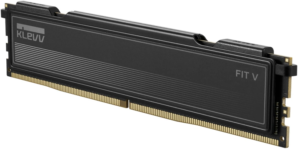 KLEVV FIT V DDR5-6400 RAM, CL30, XMP & EXPO - 32 GB Dual Kit, juodas