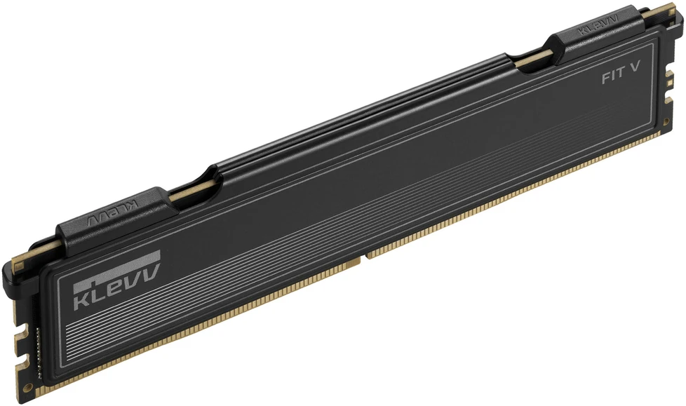 KLEVV FIT V DDR5-6400 RAM, CL30, XMP & EXPO - 32 GB Dual Kit, juodas
