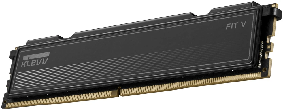 KLEVV FIT V DDR5-6400 RAM, CL32, XMP & EXPO – 32 GB Dual Kit, juodas
