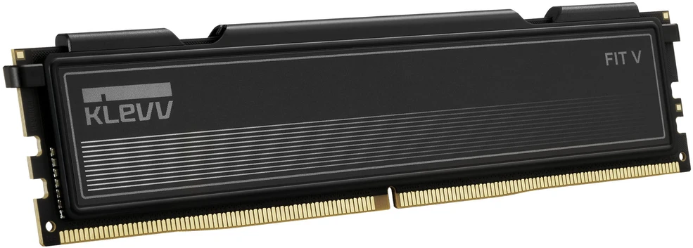 KLEVV FIT V DDR5-6400 RAM, CL32, XMP & EXPO – 32 GB Dual Kit, juodas