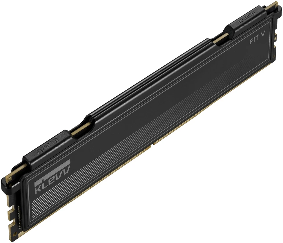KLEVV FIT V DDR5-6400 RAM, CL32, XMP & EXPO – 32 GB Dual Kit, juodas