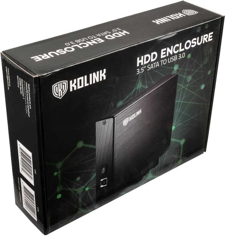 Kolink 3.5 inch USB 3.0 external enclosure – juodas