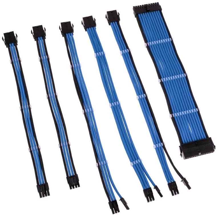 Kolink Core Adept Braided Cable Extension Kit – mėlynos spalvos